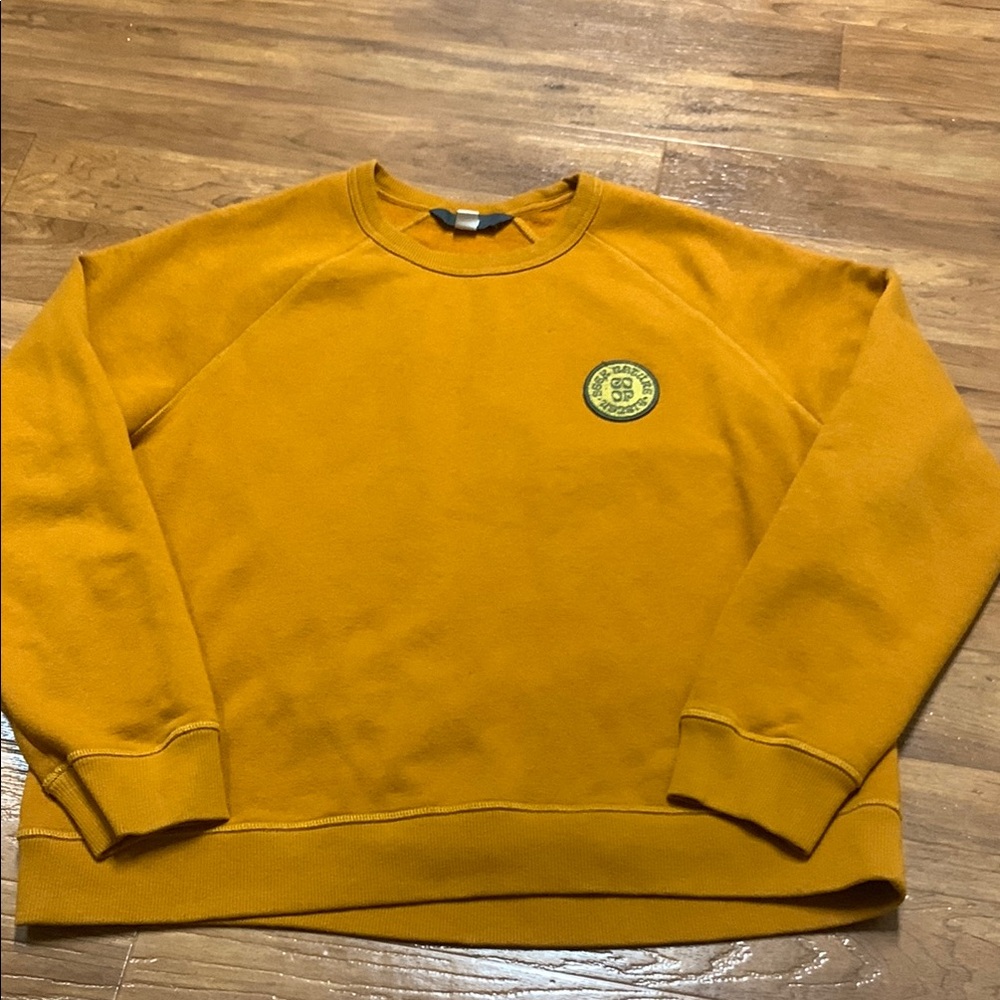 REI Men's Mustard Crewneck Sweatshirt - Casual Everyday Pullover
